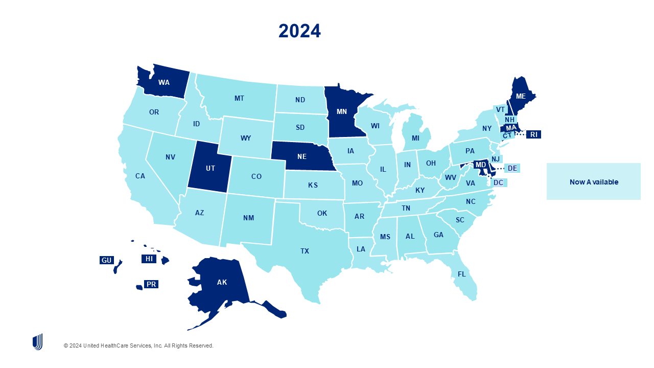 A map of the united states  Description automatically generated